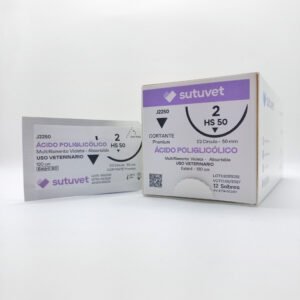 comprar sutura absorbible acido poliglicolico veterinaria sutuvet