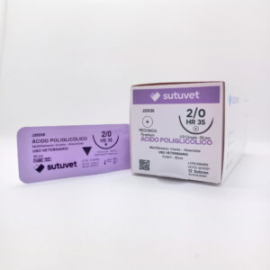 comprar sutura absorbible acido poliglicolico veterinaria sutuvet