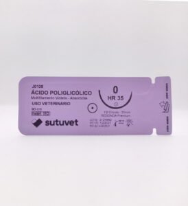 comprar sutura absorbible acido poliglicolico veterinaria sutuvet