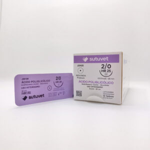 comprar sutura absorbible acido poliglicolico veterinaria sutuvet