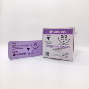 comprar sutura absorbible acido poliglicolico veterinaria sutuvet