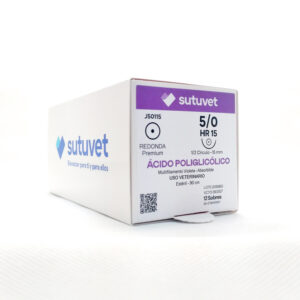 ACIDO POLIGLICOLICO 5/0 HR15 90cm - SUTUVET