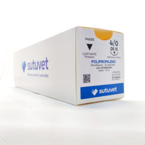 POLIPROPILENO 4/0 DS15 AGUJA CURVA 75CM (SUTUVET)