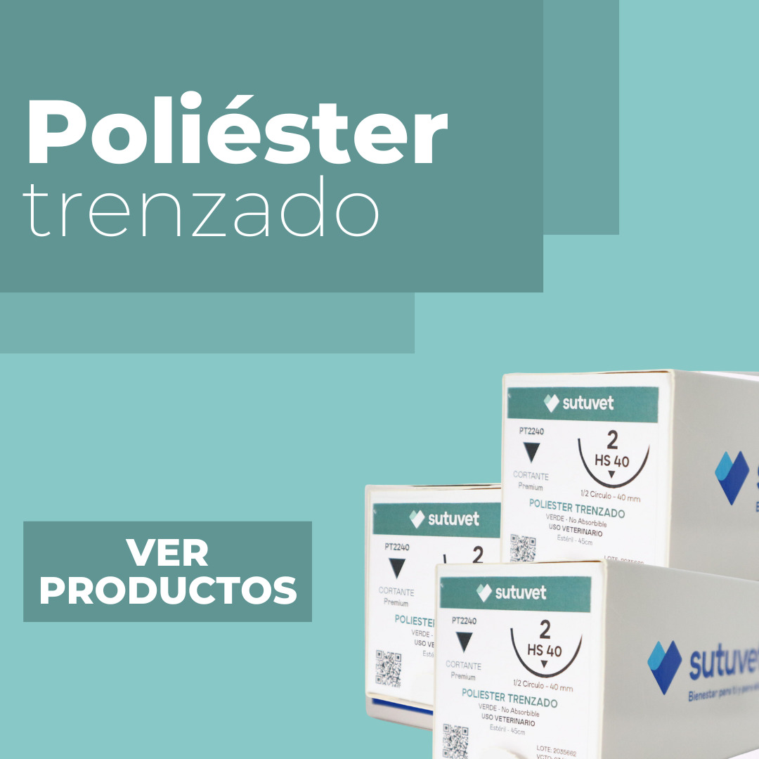 Suturas veterinarias especializadas, sutuvet colombia poliester
