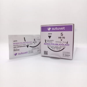 comprar sutura absorbible acido poliglicolico veterinaria sutuvet