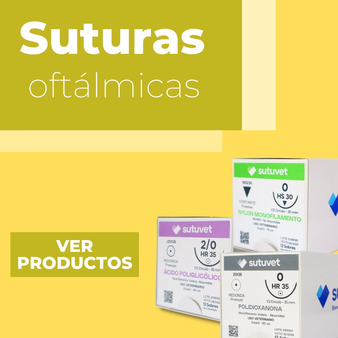 Suturas veterinarias especializadas, suturas oftálmicas