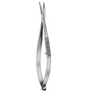 TIJERA PARA MICROCIRUGIA - OFTALMOLOGIA WESTCOTT. SISTEMA DE MUELLE CON TOPE. PUNTAS AGUDA O ROMA. 11CM.